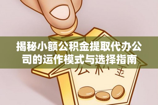 城关揭秘小额公积金提取代办公司的运作模式与选择指南